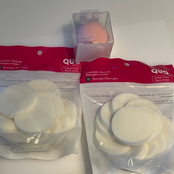 NEW Quo sponge cosmetic rounds sponges blending sponge - Picture 1 of 3